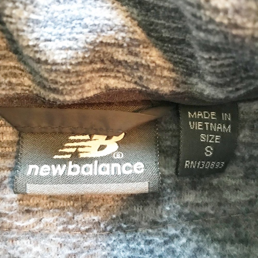 NEW BALANCE Gray Fleece Zip Up Athletic Workout Jacket Womens Small - Picture 5 of 10